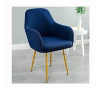 Curved Back Dining Chair Cover with Arms, Stretch Office Seat Protector for Daily Washable Use,Dark Brown,
