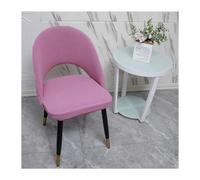 Curved Back Dining Chair Slipcovers Set of 2/4/6 - Stretch Washable Arc Shaped Covers for Armless Accent Chairs - Stylish Hollow Back Design for Dining Room Decor