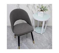 Curved Back Dining Chair Slipcovers Set of 2/4/6 - Stretch Washable Armless Accent Chair Covers Arc Shape with Hollow Back for Dining Room Furniture Protection
