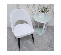 Curved Back Dining Chair Slipcovers Set of 4/6/2 - Stretch Washable Armless Accent Chair Covers for Dining Room Arc Shaped Design Hollow Back