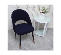 Curved Back Dining Chair Slipcovers Set of 6/4/2 - Stretch Washable Arc Shaped Covers for Armless Accent Chairs - Stylish Hollow Back Design for Dining Room