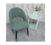 Curved Back Dining Chair Slipcovers Set of 6/4/2 - Stretch Washable Arc Shaped Covers for Armless Accent Chairs Hollow Back Design for Dining Room Decor