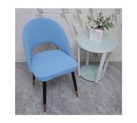Curved Back Dining Chair Slipcovers Set of 6/4/2 - Stretchable Washable Arc-Shaped Cover for Armless Accent Chairs Hollow Back Design Perfect for Dining Room Medium Size