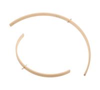 Curved Bamboo Crib Arm Mobile Holder for Nursery Travel Use | DIY Assembly, Portable Arched Frame, Smooth Unfinished Surface, for Indoor Chimes and Cot