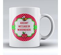 Curved Banana Rosh Hashanah Bee and Apple - Personalised 10oz Ceramic Mug