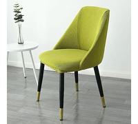 Curved Bar Chairs Cover, Stretch Short Back Armrest Counter Height-foot Stools Chair Covers, Machine Washable, for Bar Caffee,Fruit Green,1pcs