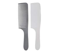 Curved Barber Clipper Comb Salon Hair Cutting Styling Flat Top Comb for Men Plastic Non-Slip Handle 2 Combs High-Quality Material