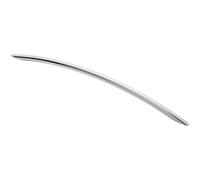 Curved Bow Cabinet Pull Handle 338 x 10mm 288mm Fixing Centres Chrome