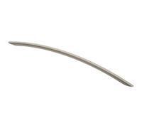 Curved Bow Cabinet Pull Handle 338 x 10mm 288mm Fixing Centres Satin Nickel