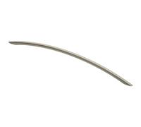 Curved Bow Cabinet Pull Handle 372 x 10mm 320mm Fixing Centres Satin Nickel