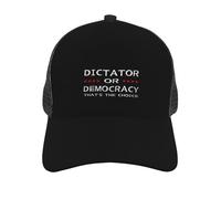 Curved Brim Trucker Caps Dictator Or Democracy That's The Choice Baseball Caps Lightweight Trucker Hat Breathable Sports Cap Workouts for Outdoor Walking