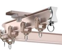 Curved Ceiling Mount Curtain Track System, Heavy Duty Aluminum Flexible Shower Rod, Bendable Room Divider Rails for Home & Office Use