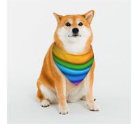 Curved Colored Board Dog Bandana for Small Medium Large Dogs, Cat Dogs Kerchief Triangle Bibs Scarf for Girl Or Boy