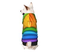 Curved Colored Board Dog Hoodie – Soft & Breathable Polyester Pet Clothes for Small, Medium, and Large Dogs