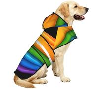 Curved Colored Board Waterproof Dog Raincoat And Rain Jacket For Small Medium Large Dogs With Reflective Stripes And Adjustable Belly Strap