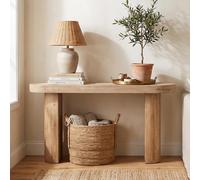 Curved Console Table - Oval - Natural - Mango Wood