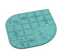 Curved Corner Cutter Quilt Ruler, Acrylic Sewing Patchwork Ruler, Quilting Templates, Sewing Template Patchwork Tool DIY Sewing Supplies (Golden)