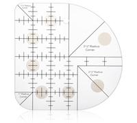 Curved Corner Cutter Quilting Ruler, Acrylic Sewing Rulers and Guides for Fabric, Patchwork Quilting Rulers Templates for DIY Supplies Multifunctional Tool