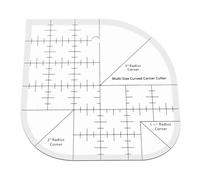 Curved Corner Cutter Ruler, Acrylic Sewing Patchwork Ruler Quilting Templates, Creative Quilt DIY Template DIY Sewing Supplies Template Patchwork Tool