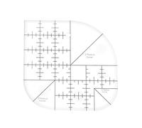 Curved Corner Quilt Ruler, Acrylic Sewing Patchwork Template for DIY Crafts