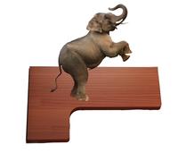Curved Corner Table Top for L-Shaped Desks Ideal for Restaurants Cafes Home Offices Sit-Stand Workstations Lift Top Table Board (41.3"x19.7"x7.9")