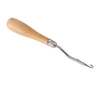 Curved Crochet Hook Needle, Ergonomic Wooden Handle, Heavy Duty Loom Tool for Rug Making, DIY Crafts, Weaving Projects, for Artists, Crafters, Home Decor Enthusiasts