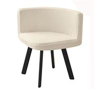 Curved Dining Chair Covers - Stretch Slipcovers for Office & Living Room - Set of 1/2/4 - Semicle Back & Triangle Design - Black Accent Chair Protector