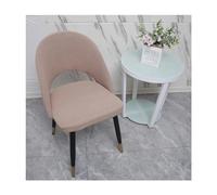 Curved Dining Chair Slipcovers Set of 6/4/2 - Stretchable Washable Armless Accent Covers with Hollow Back for Dining Room Modern Arc Design Easy Fit