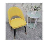 Curved Dining Room Chair Covers Set of 6/4/2 - Stretch Washable Slipcovers for Armless Accent Chairs with Hollow Back Arc Shape Protection Large Size