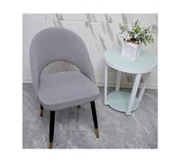 Curved Dining Room Chair Slipcovers Set of 6/4/2 - Stretchable Washable Arc Back Covers for Armless Accent Chairs - Stylish Hollow Back Design Perfect for Home Décor