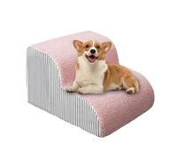 Curved Dog Ladder - High Density Foam | 3 Steps Non-Slip for Small Dogs and Cats, Sofa Ramp | For Sofa Armchair SUV Living Room Bedroom
