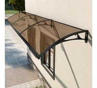 Curved Door Canopy Awning, Outdoor Window Rain Shelter, harmful rays Water Resist, Aluminum Bracket, Multiple for Home Patio Protection