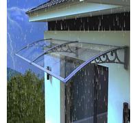 Curved Door Canopy Awning - UV Protection Polycarbonate Cover for Outdoor Use Available in Multiple Widths Front/Back Door Awning for Enhanced Durability and Weather Resistance