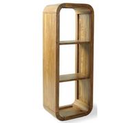 Curved Edge Mango Wood Tall Bookshelf