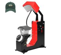 Curved Element Hat Press, Electric Cap Heat Press Machine with LCD Display Touch Switch, Convenient Hat Presser, Automatic Lifting, Hat Sublimation Press for Baseball/Trucker Caps A