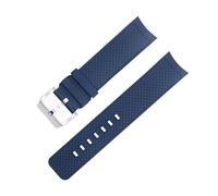 Curved End 22mm Quick Release Watch Band For IWC Strap Aquatimer Family Fluoro Rubber Watchband Bracelet 2 Styles