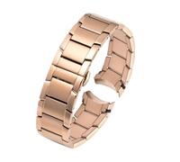 Curved end Watchband 22mm Fit for Armani AR2452 AR2453 AR2448 2447 2453 Stainless Steel Watch Strap Folding Buckleatch Band Bracelet