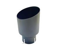 curved exhaust pipe 1 PCS 89mm 101mm Car Accessories Stainless Steel Universal Exhaust System Exhaust Pipe Tail Throat Single Straight Muffler Tip(77mm-114mm)