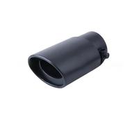 curved exhaust pipe Car Accessories Automobile Exhaust Pipe Sleeve Tail Throat Muffler Tip Gold Silencing Stainless Steel Modified Exhaust Pipe(Black straight)