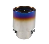 curved exhaust pipe Car Exhaust Tip 3 Inch Inlet Stainless Steel Exhaust Muffler Tip 7.6cm Inlet Muffler Straight Car Exhaust Tip Tail Pipe