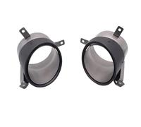 curved exhaust pipe For Audi For R8 2008-2016 Exhaust Pipe Upgrade Carbon Oval Muffler Nozzle Round Tip Exhaust Pipe 1 Pair(12-12 Carbon)