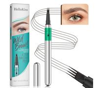 Curved Eyebrow Pencil Liquid Eyebrow Pen Matte Eye Brown Makeup, Precision and Definition Brow Pen,Long Lasting Eyebrow Pen,Stay All Day Waterproof (03 Dark Brown)