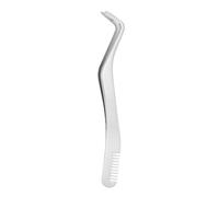 Curved Eyelash Tweezers - Premium Stainless Steel Extension Tweezer, Fine Tip Isolation And Application Tool, Lightweight Curved Applicator For Women | Professional Extension Supplies,