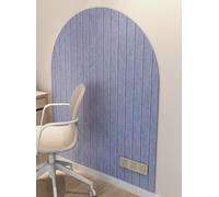 Curved Felt Bulletin Board, Foldable Pin Wall Display for Notes and Photos, Office and Home Decoration, 40 x 60 cm