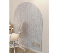 Curved Felt Bulletin Board, Foldable Pin Wall Display for Notes and Photos, Office and Home Decoration, 40 x 60 cm