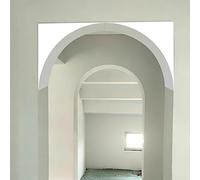 Curved Foam Arch Door Trim Kit 2 Pieces Half-Cle Design Paintable Molding for Interior Doors Home Decoration 32x32x32cm - Enhance Your Space