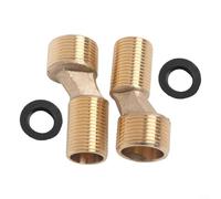 Curved Foot Shower Faucet with Adjustable Angle Valve, Wall Mounted Design, Brass and Stainless Steel Construction Suitable for Bathroom or Kitchen (Long E Style)