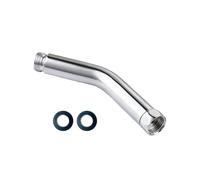 Curved Forward 20cm Universal G1/2" Handheld Shower Extra Hose Pipe, Durable Copper Extension Connector, Shower Extension Tube for Handheld Shower Heads & Hose, Eazy Tool-Free Installation