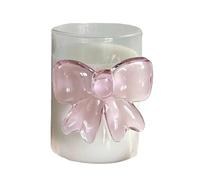 Curved Glass Cup - Glass Coffee Cups - Coffee Cup - Drinking Cup with Transparent Heat Resistant Glassware for Kitchens Bar Restaurant Home Tea Time