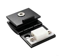 Curved Glass Hinge 90 Degree For 6-8mm Doors Non Slip Rubber-Pads(A)